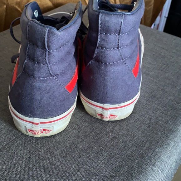 Pre-loved men’s vans high tops size 8 1/2 - Picture 4 of 7